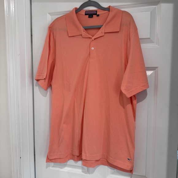 Vineyard Vines Peach Men’s Polo XL - Picture 1 of 3